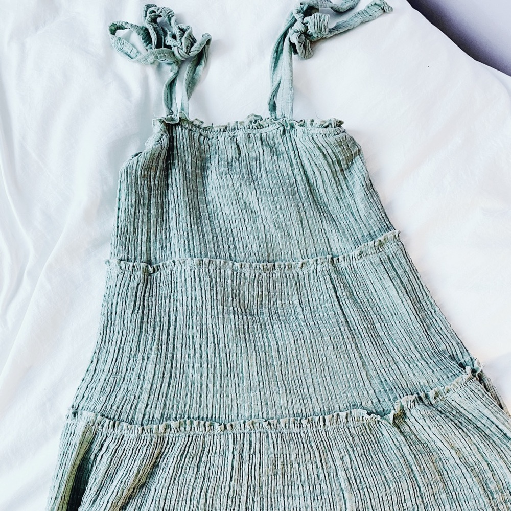 Altar’d state sage green mini dress